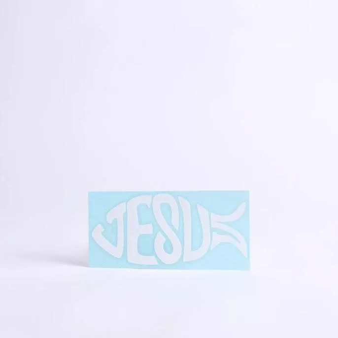 Auto Vinyl Decal – Jesus Fish 6 X 6