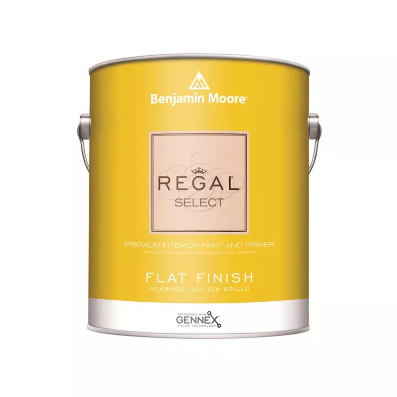 Benjamin Moore Regal Flat Navajo White Paint Interior 1 gal