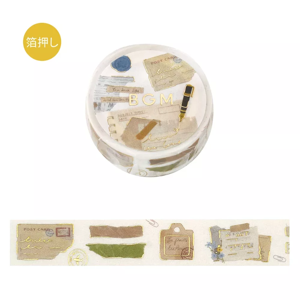 BGM Foil Stamping Masking Tape – Collage Fragments