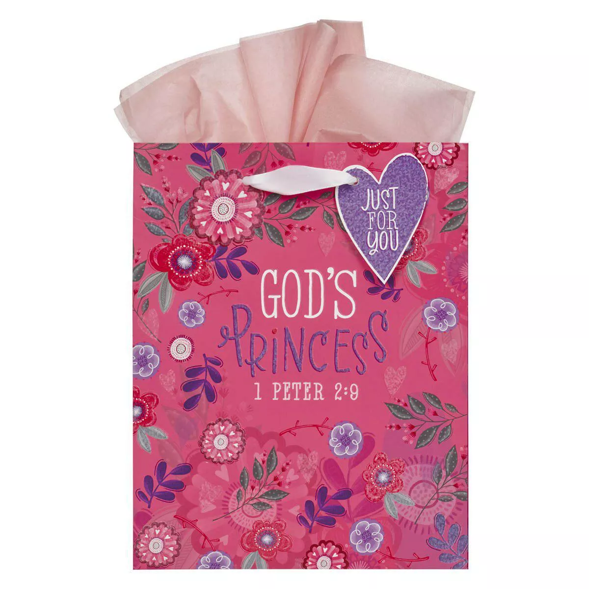 Chosen Loved Beautiful Pink Medium Gift Bag – 1 Peter 2:9