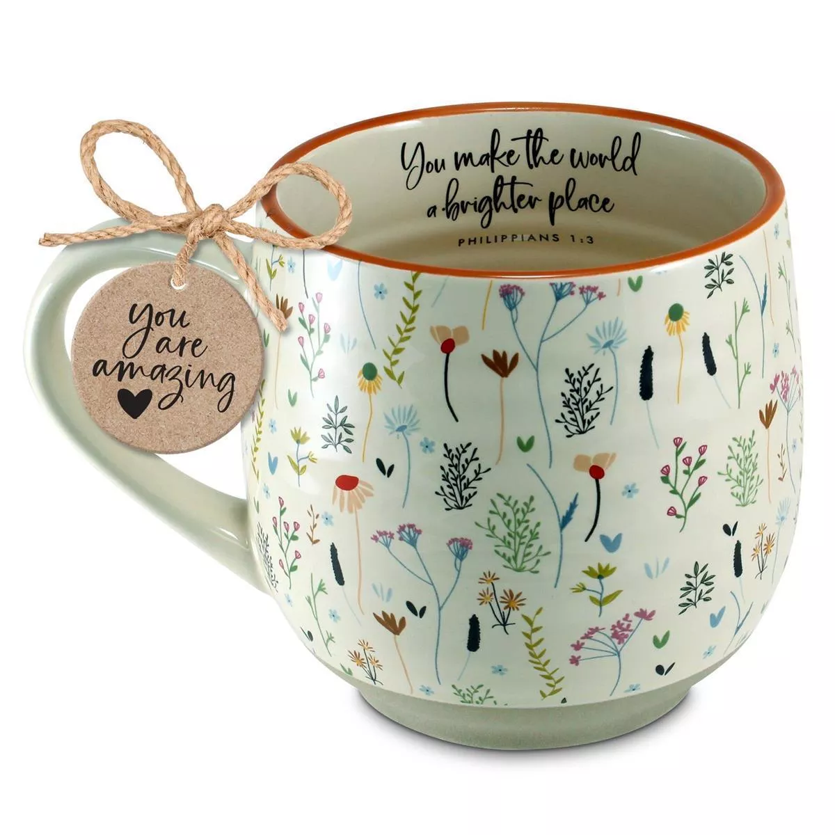Coffee Mug Make the World Vintage Floral