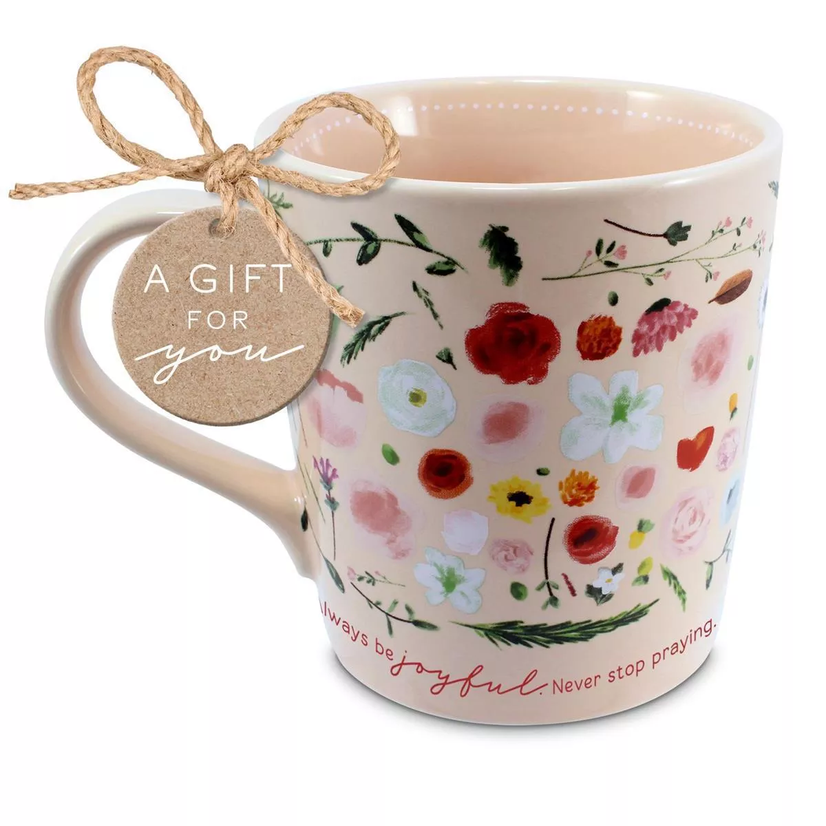 Coffeecup Floral Flourish 1 Thes. 5:16-18