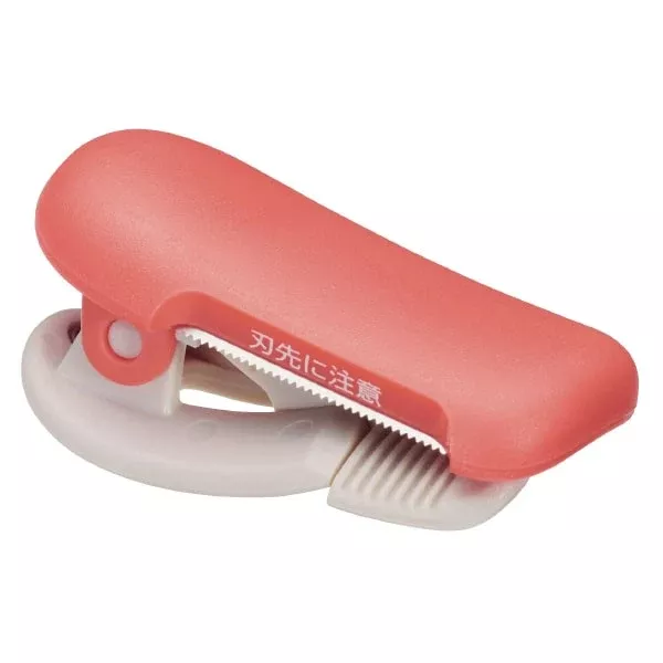(DC) Kokuyo Me Clip-Type Tape Cutter (10-15mm) - Shell Pink