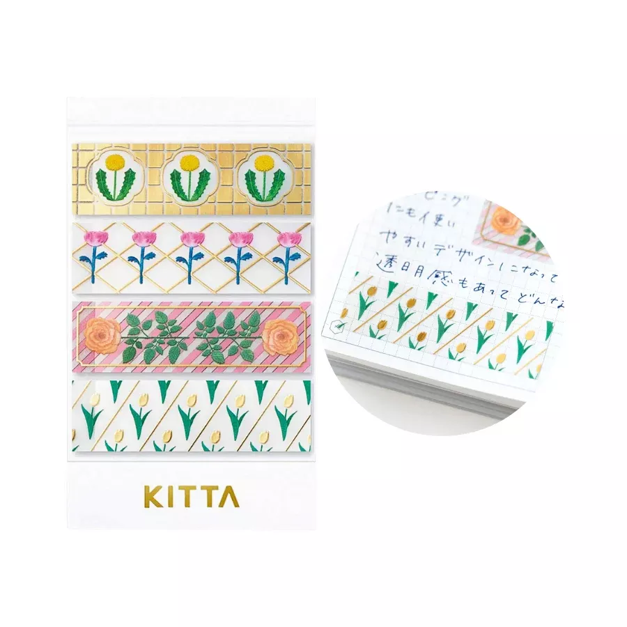 (DD) KITTA Masking Tape - Clear Gift (Gold Foil)