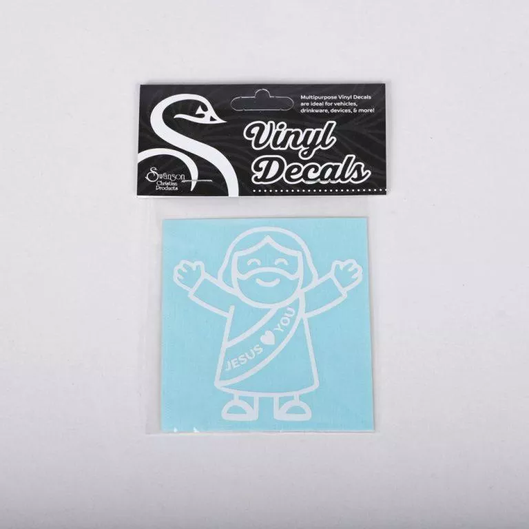 Decal Vinyl Jesus Loves You