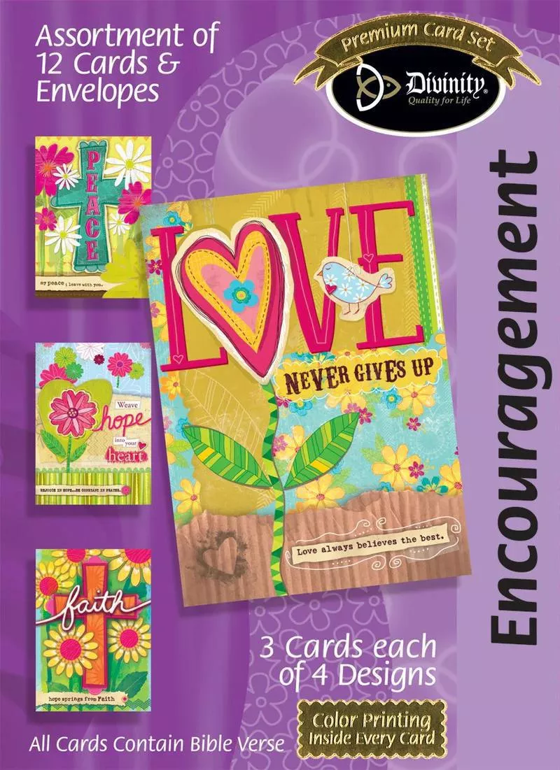 Encouragement, Love Crosses And Flowers