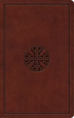 ESV Value Thinline Bible TruTone Brown Mosaic Cross Design