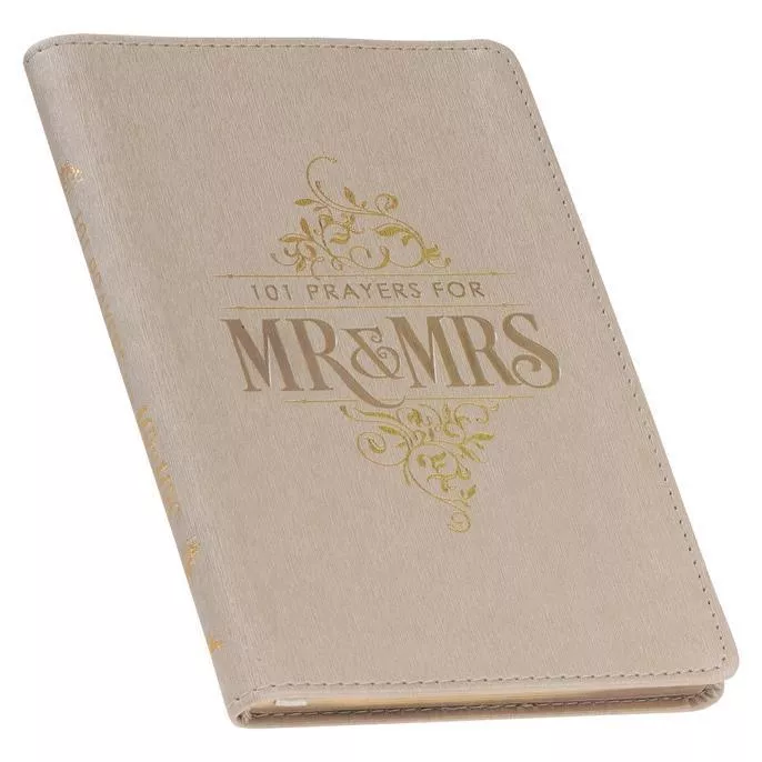 Gift Book 101 Prayers For Mr. & Mrs. Faux Leather