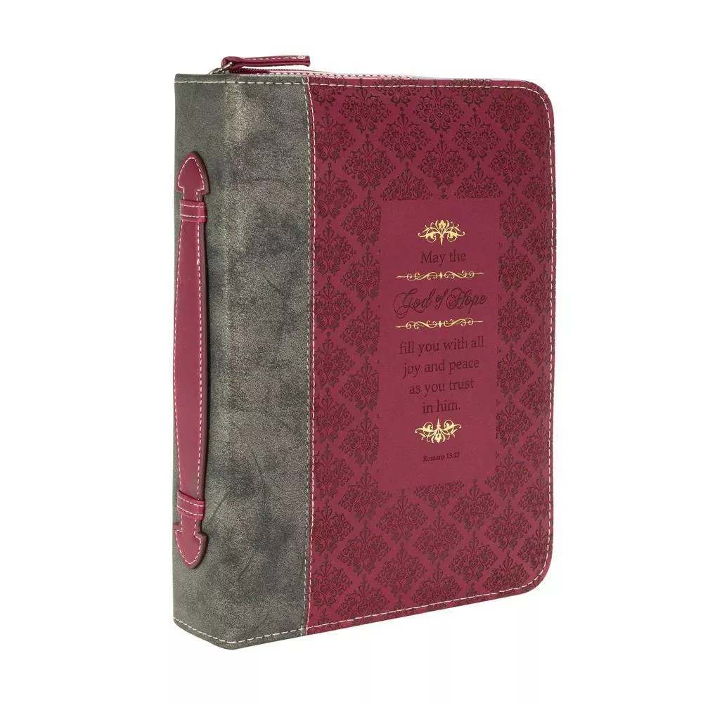 God of Hope – Romans 15:13 Burgundy Divine Details Bible Cover