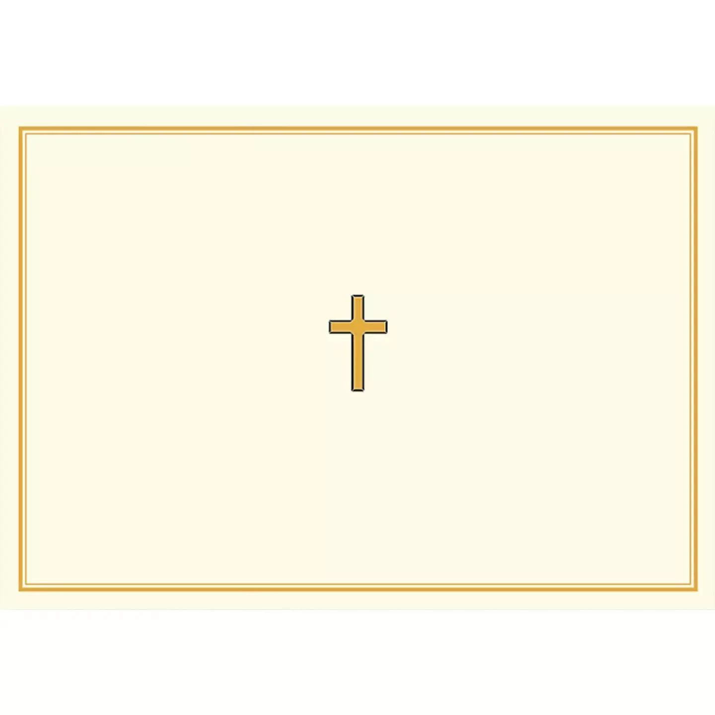Gold Cross Note Cards