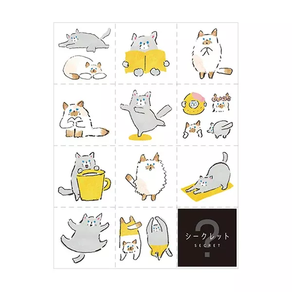 Hitotoki Large Size Sticker Cat