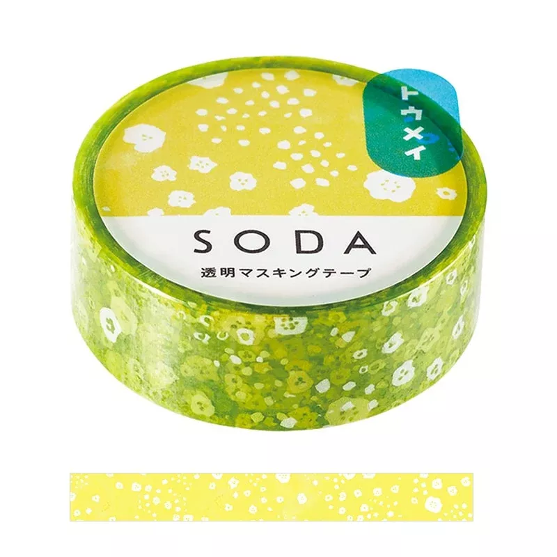 Hitotoki Soda Transparent Masking Tape Walk