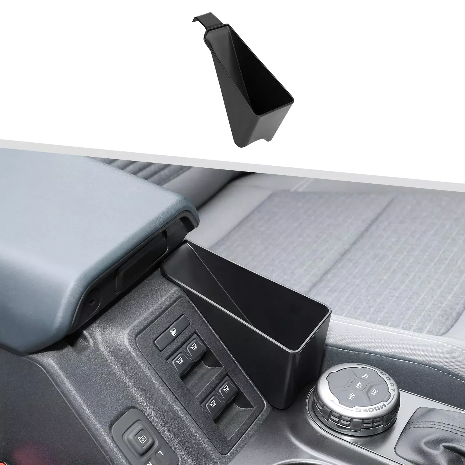 Jimen Center Console Hanging Organizer Compatible With Ford Bronco 2021-2023, Armrest Side Tray Storage Box