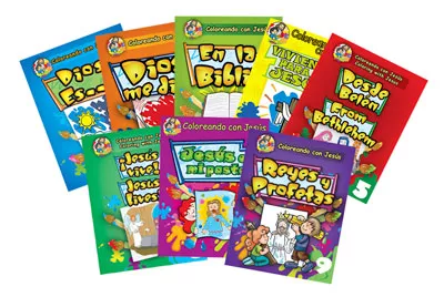 Juego completo de libros para colorear bilingües(Complete Set of Bilingual Coloring Books)