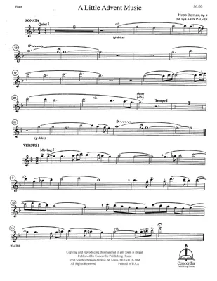 A Little Advent Music (Flute)