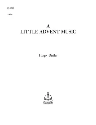 A Little Advent Music (Violin)