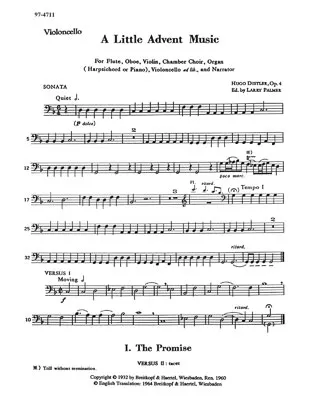 A Little Advent Music (Violoncello)