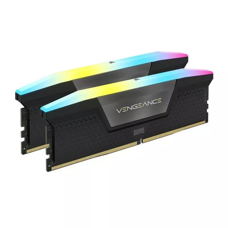 (LS) Corsair Vengeance RGB 64GB (2x32GB) DDR5 UDIMM 6000MHz C40 .35V Desktop Gaming Memory Black