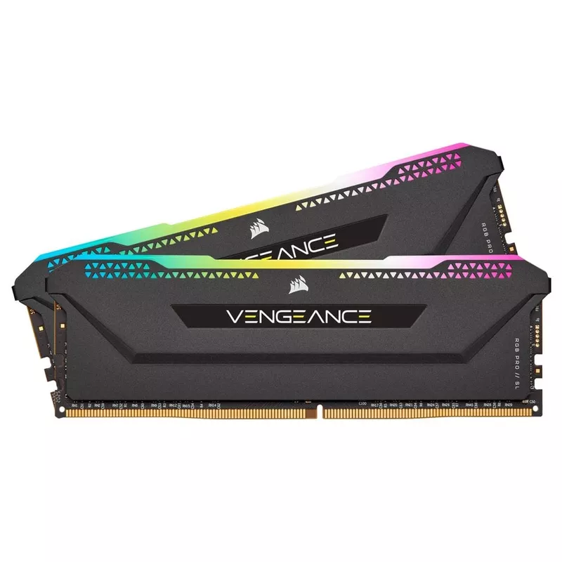(LS) Corsair Vengeance RGB PRO SL 32GB (2x16GB) DDR4 3200Mhz C16 Black Heatspreader Desktop Gaming Memory