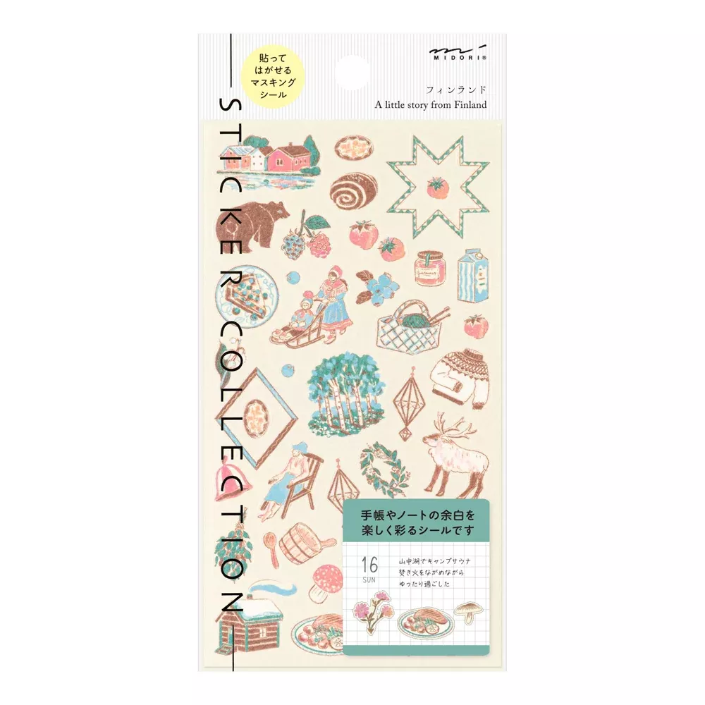 Midori Sticker 2714 Finnish Motifs