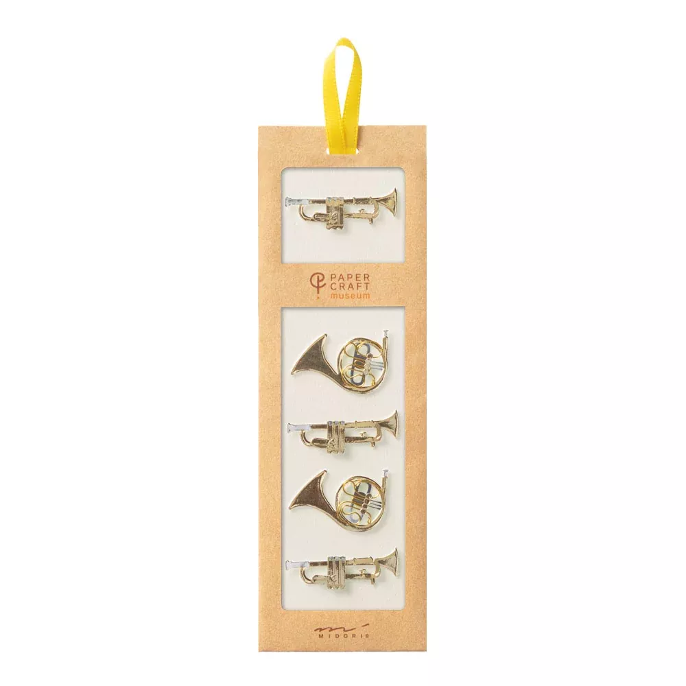 Midori Sticker PaperCraft Museum Sticker 2413 Motif Trumpet