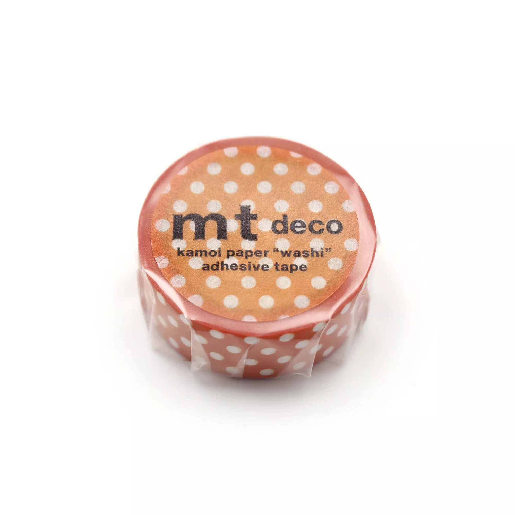 MT 1P Dot Washi Tape - Deep Orange