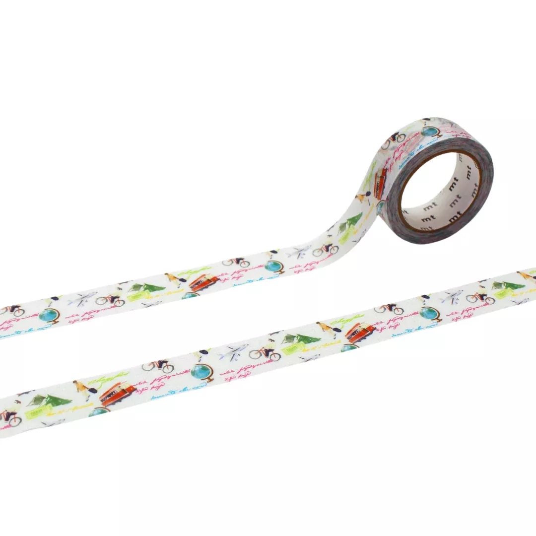 MT EX Washi Tape - World Words and Illustrations