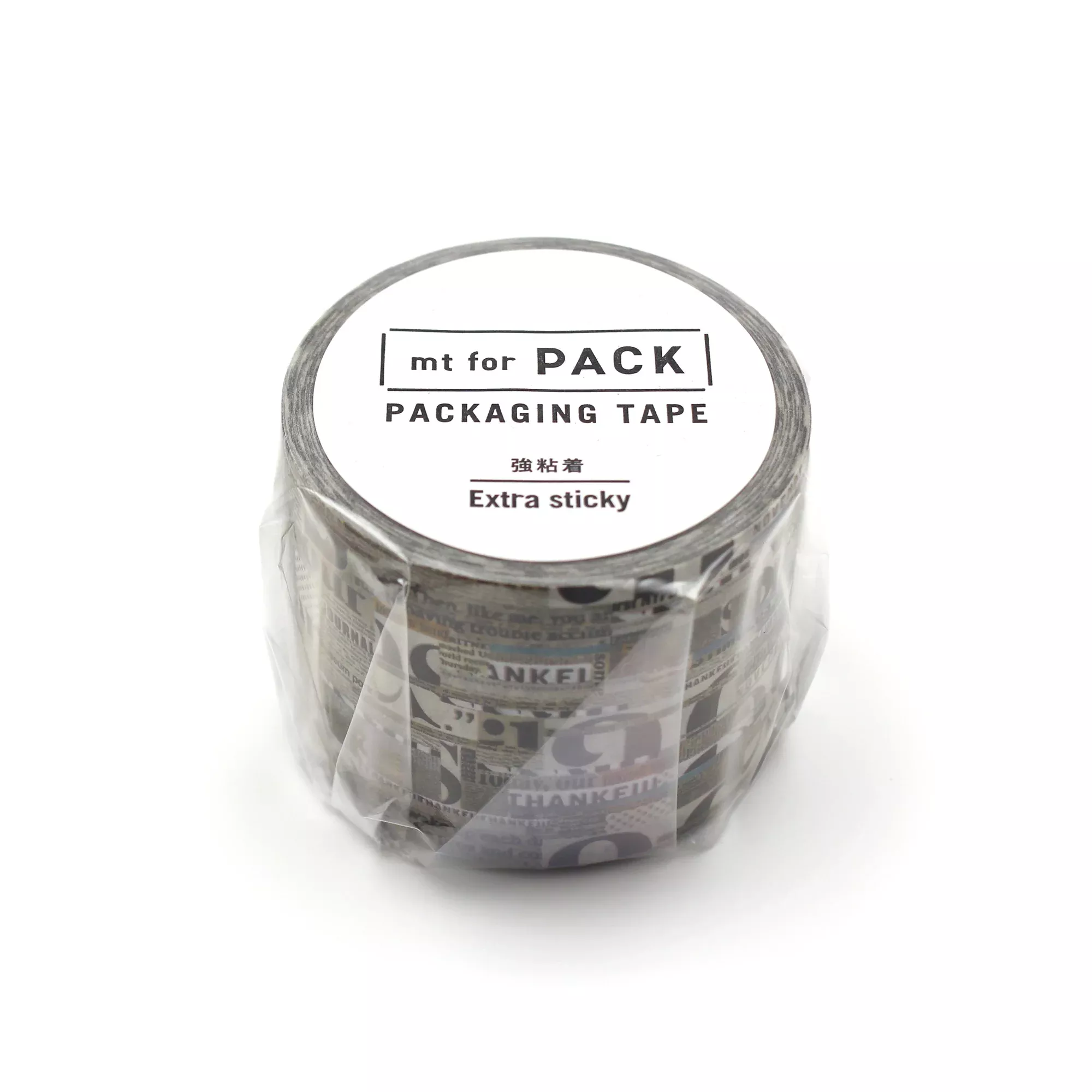 MT For Pack Permanent Tape - English Newspaper Collage