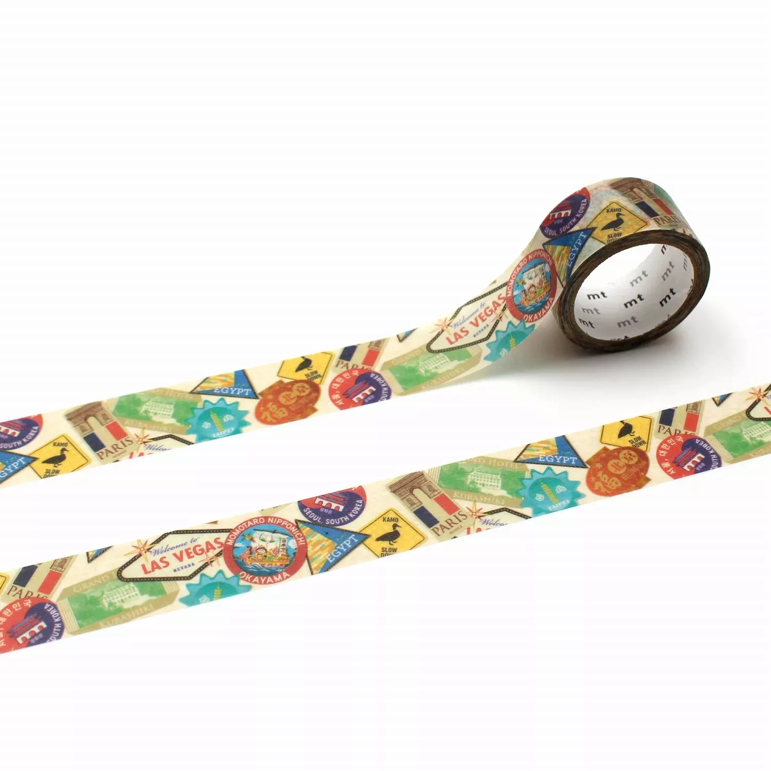 MT Upcyle Washi Tape - Mt Upcycle Travel Sticker Collage