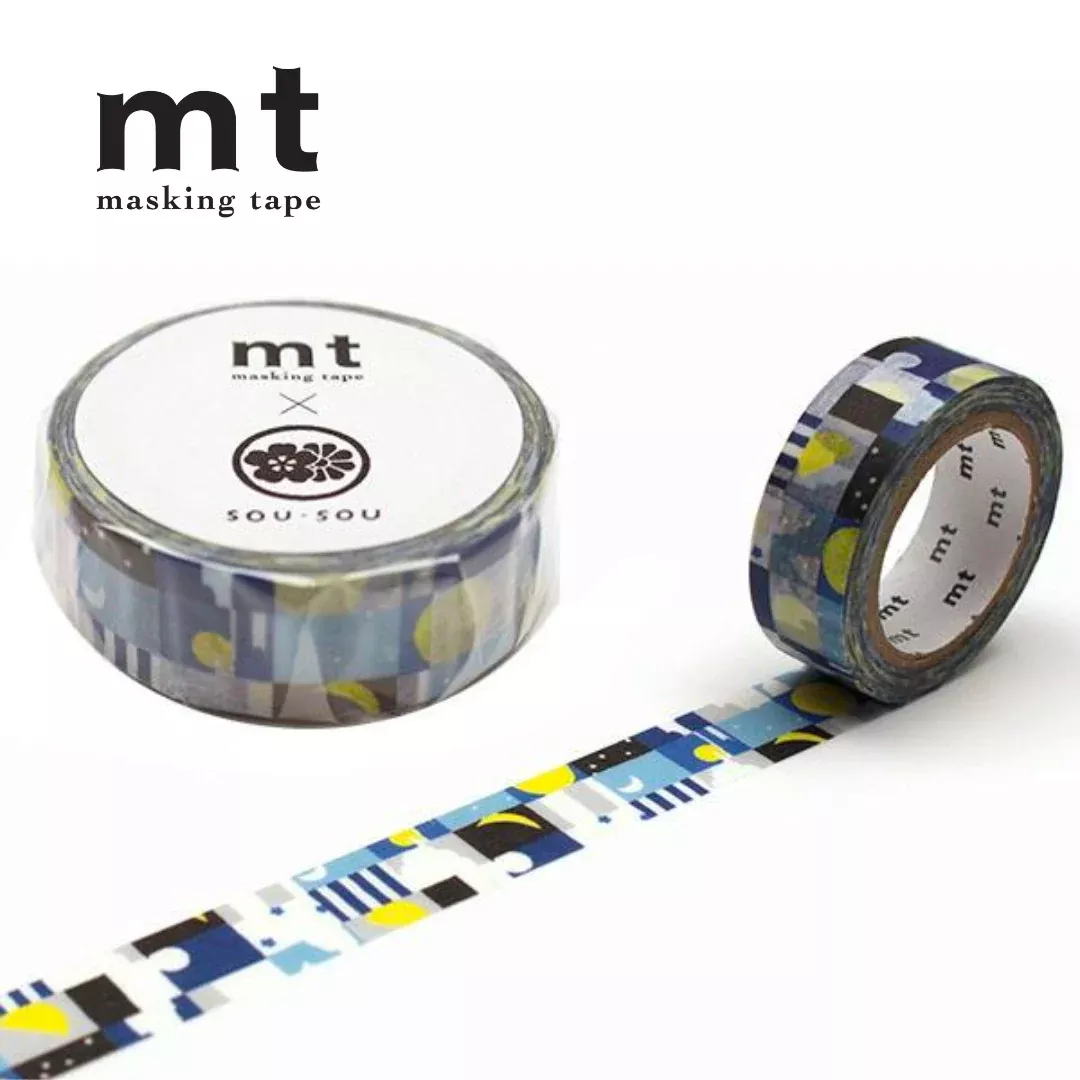 MT x SOU・SOU Washi Tape - Moon And Stars