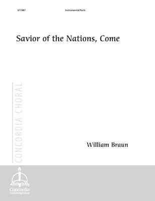 Savior of the Nations, Come (Instrumental Parts) (Böhm)