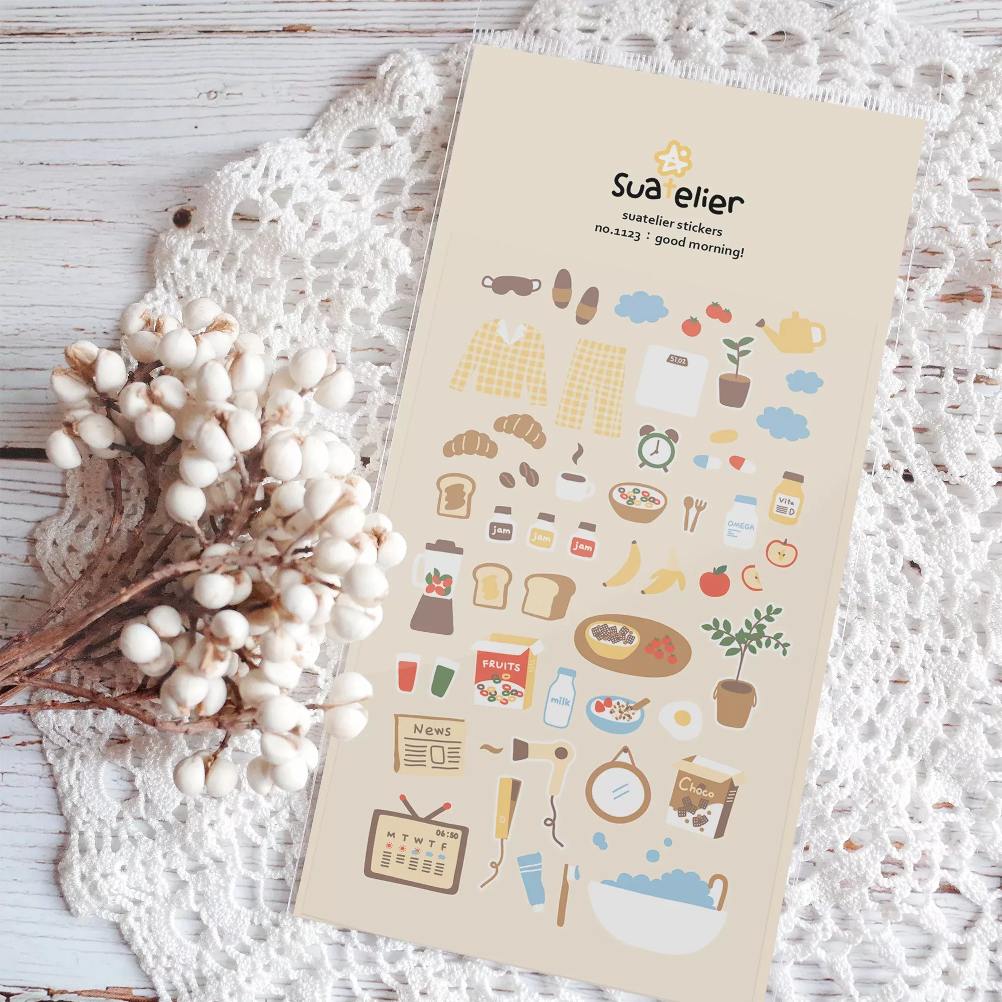 Suatelier Daily Deco Stickers -Good Morning! Sticker