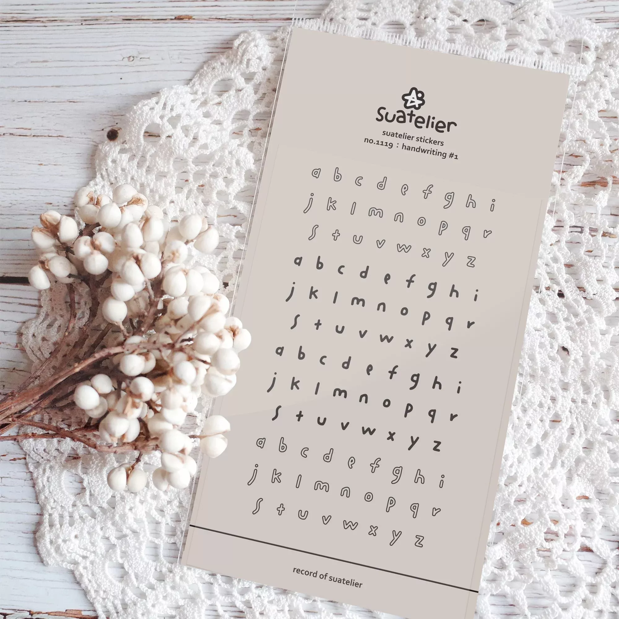 Suatelier Daily Deco Stickers - Sticker Handwriting#1