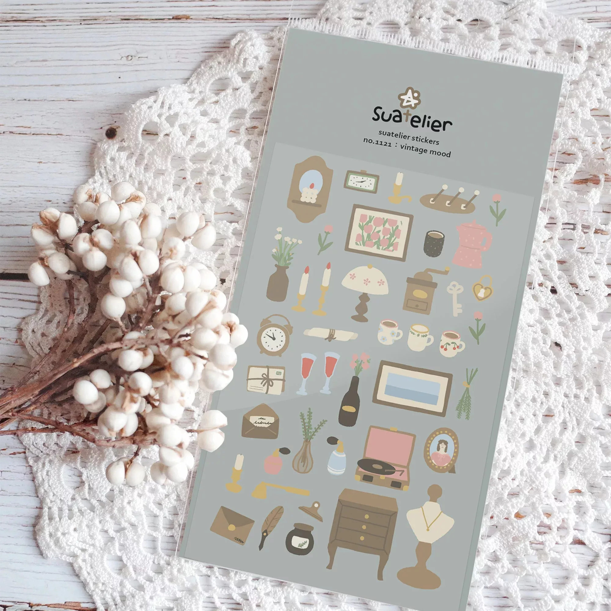 Suatelier Daily Deco Stickers - Vintage Mood Sticker