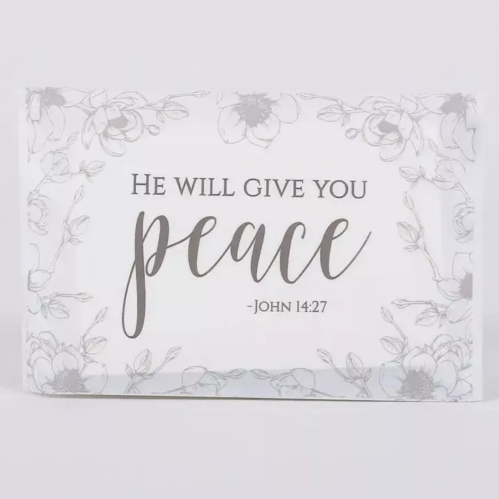 Tissue Packs – He Will Give You Peace – Pk 12