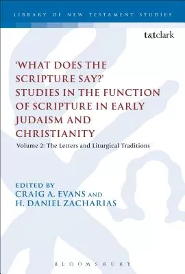 'What Does the Scripture Say?' Studies in the Function of Scripture in Early Judaism and Christianit (Volume 1) (Library Of New Testament Studies Series)